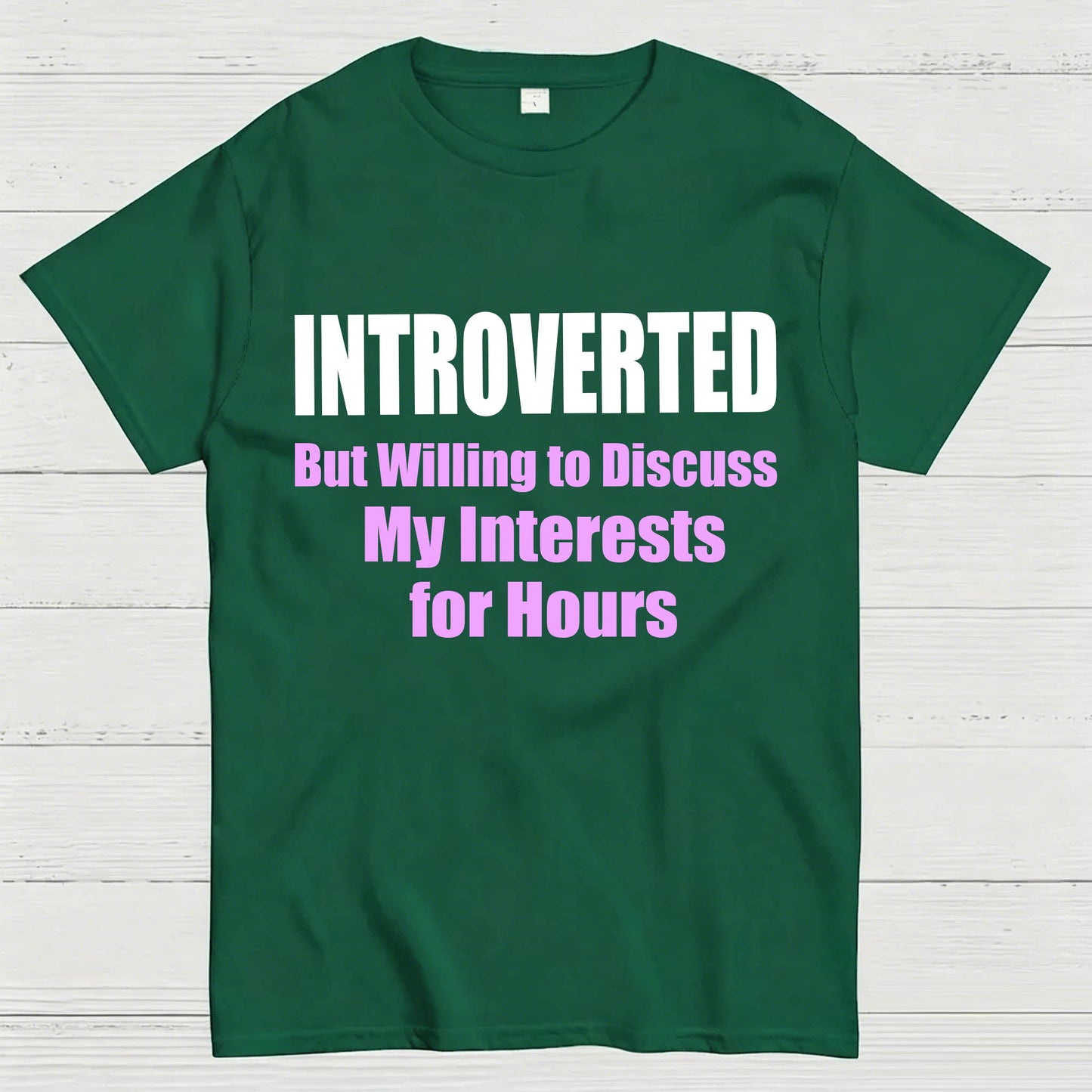 Introverted But Willing to Discuss T-Shirt