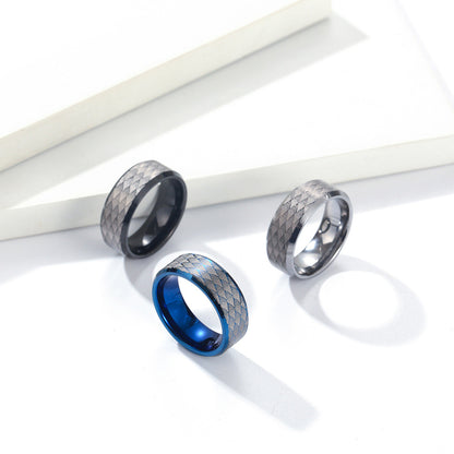 Tungsten Carbide Diamond - Patterned Ring | Your Exclusive “Style Fingerprint”