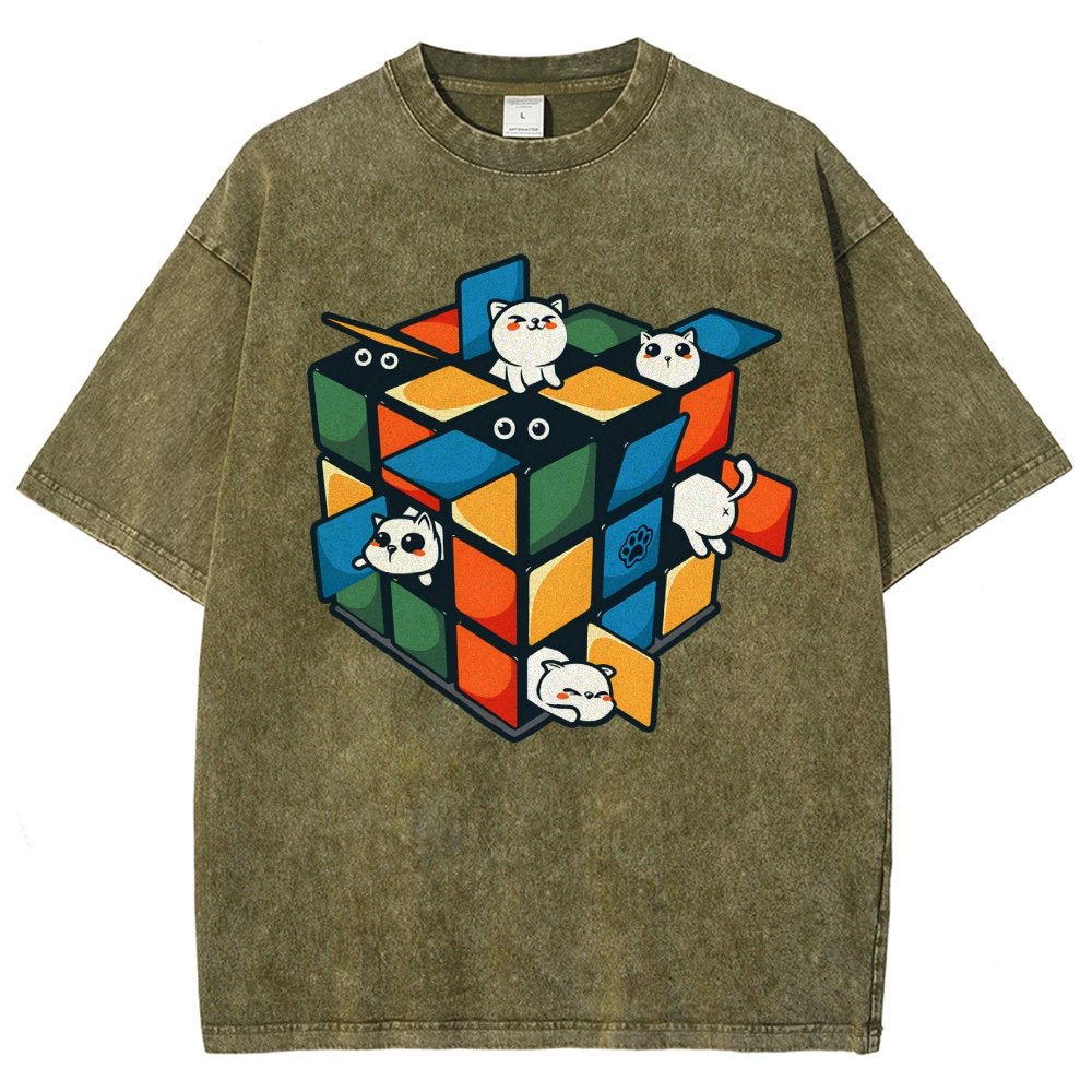 Rubikittens Vintage Distressed T-shirt