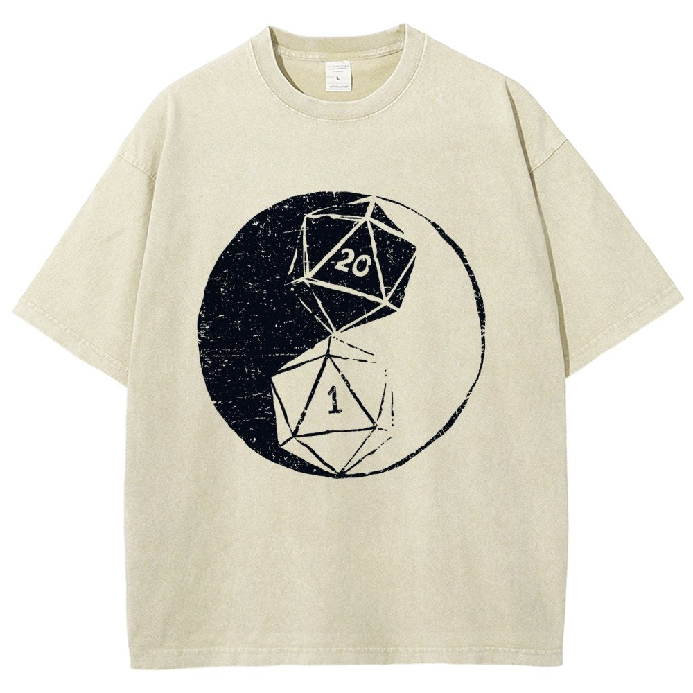 RPG Duality Balancing Vintage Distressed T-shirt