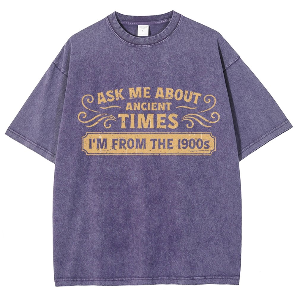 Ask Me About Ancient Times Vintage Distressed T-shirt