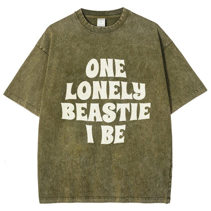One Lonely Beastie I Be Vintage Distressed T-shirt