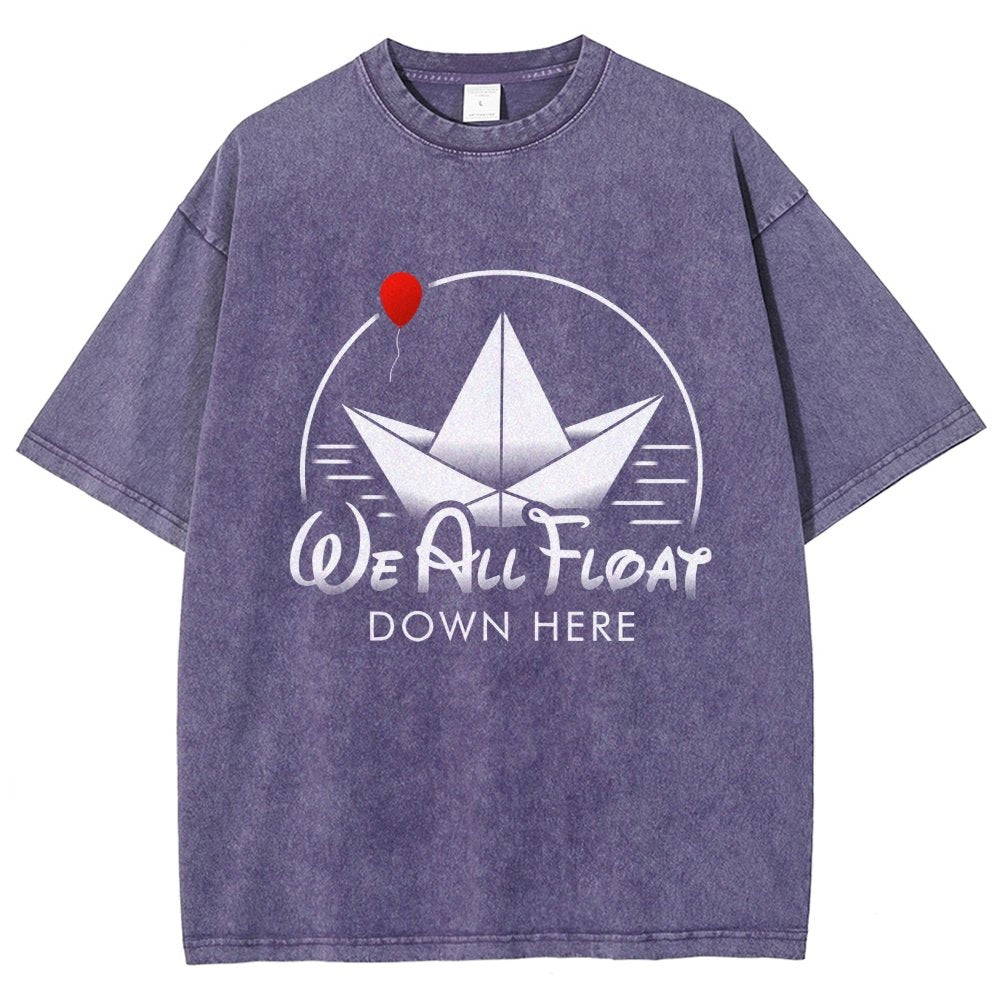 We All Float Vintage Distressed T-shirt
