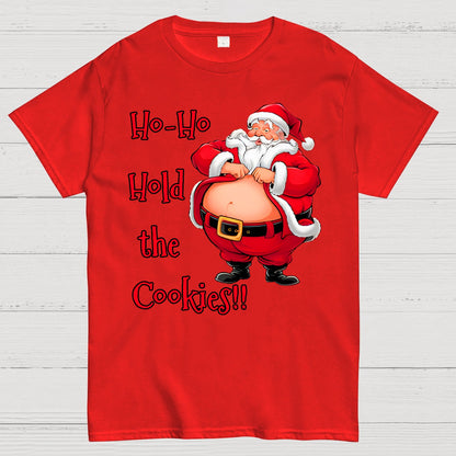 Christmas Fat Santa Geek T-Shirt