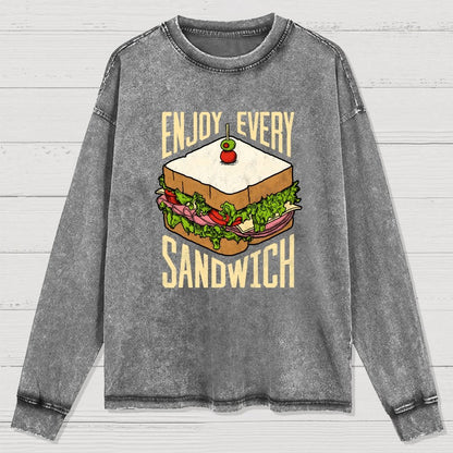 Enjoy Every Sandwich Washed Long Sleeve Tee