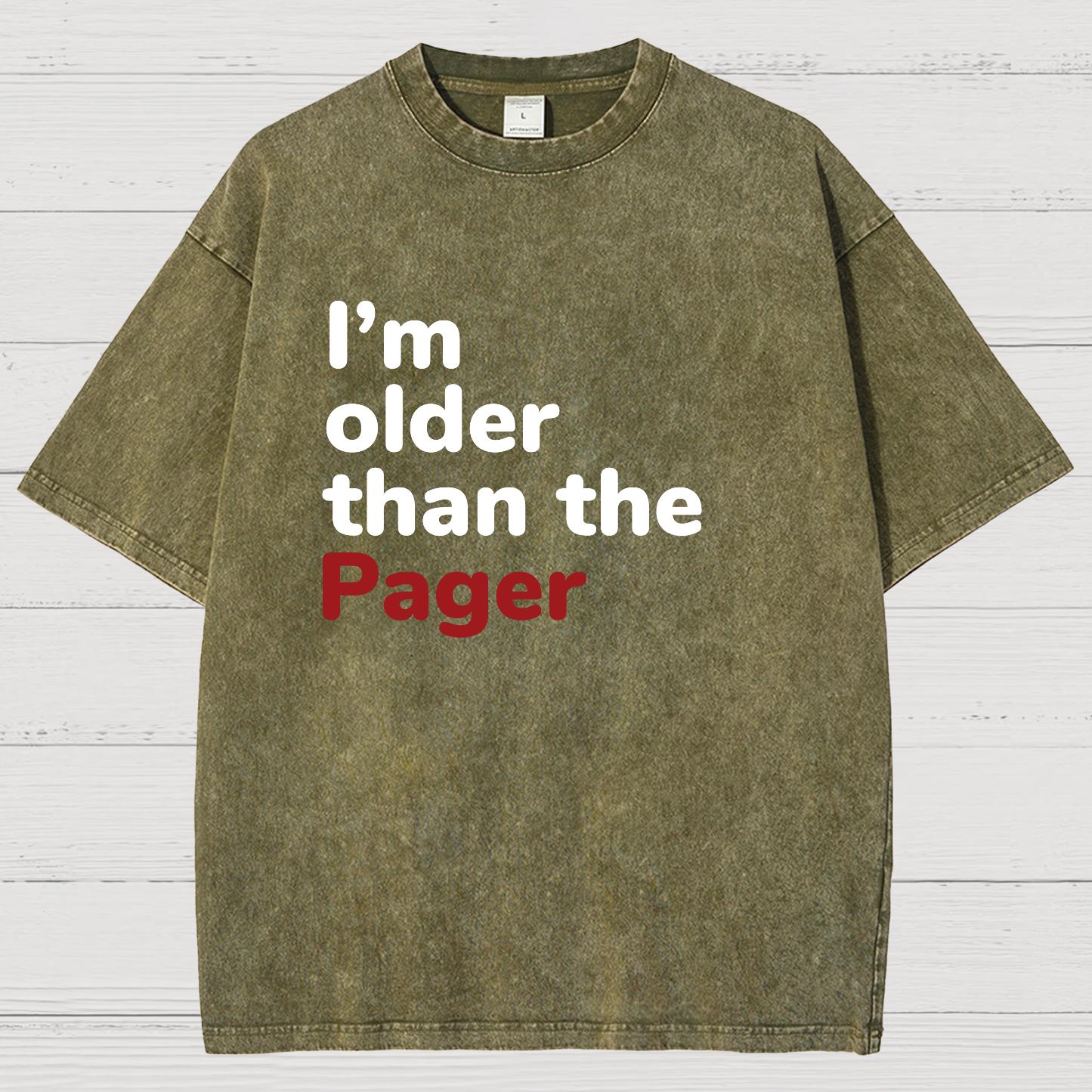 I'm Older Than The Pager Vintage Distressed T-shirt