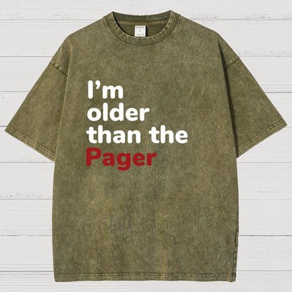 I'm Older Than The Pager Vintage Distressed T-shirt