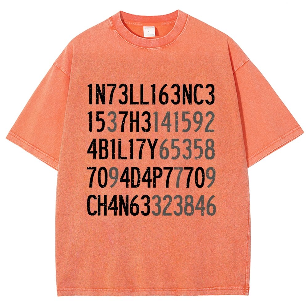 Intelligence Vintage Distressed T-shirt