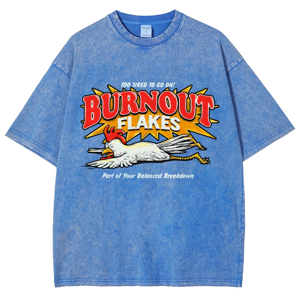 Burnout Flakes Vintage Distressed T-shirt
