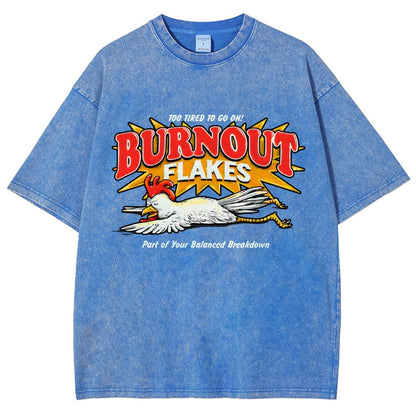 Burnout Flakes Vintage Distressed T-shirt