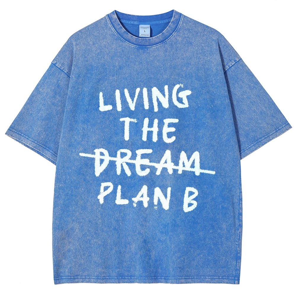 Living Plan B Vintage Distressed T-shirt