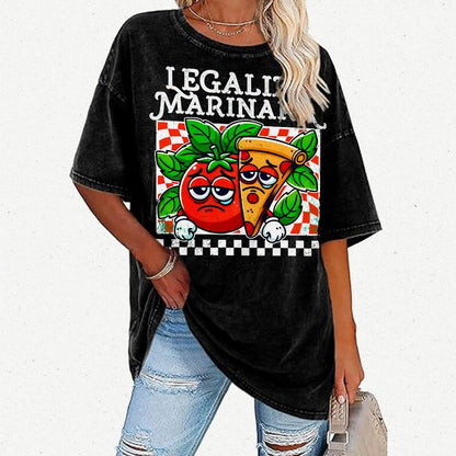 Legalize Marinara Vintage Distressed T-shirt