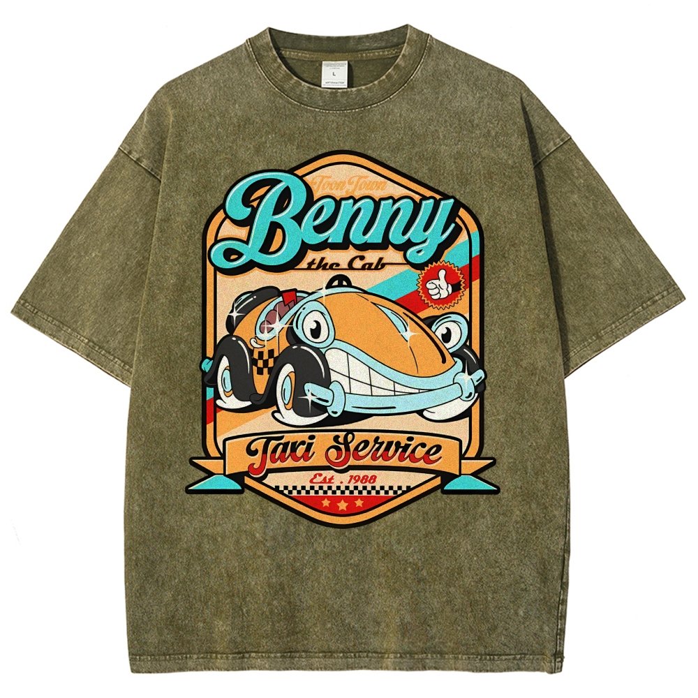 Buddy The Cab Vintage Distressed T-shirt