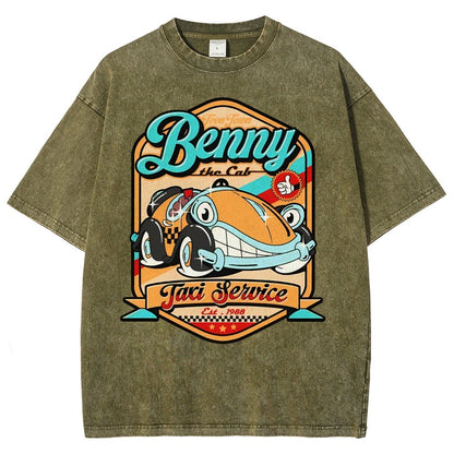 Buddy The Cab Vintage Distressed T-shirt
