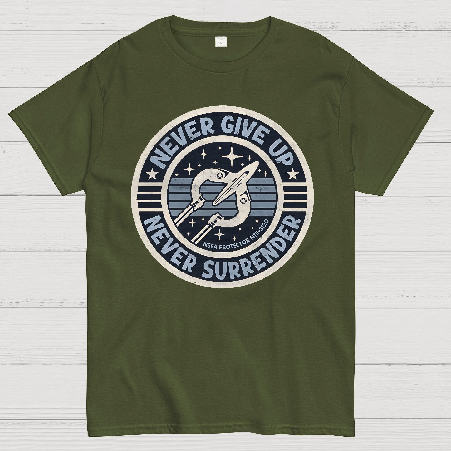 Never Give Up, Never Surrender! Geek T-Shirt