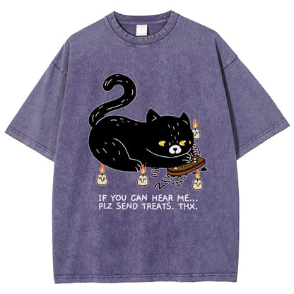 Send Treats Thx Vintage Distressed T-shirt