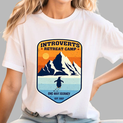 Introverts Retreat Camp Geek T-Shirt