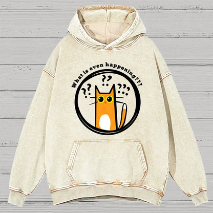 What is Even Happening Vintage Distressed Hoodie