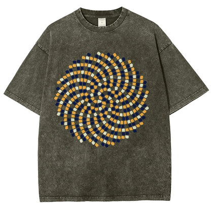 Fibonacci modulus Vintage Distressed T-shirt
