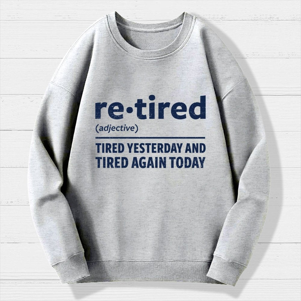 I Am Retired Geek Cotton Sweatshirt