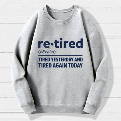 I Am Retired Geek Cotton Sweatshirt