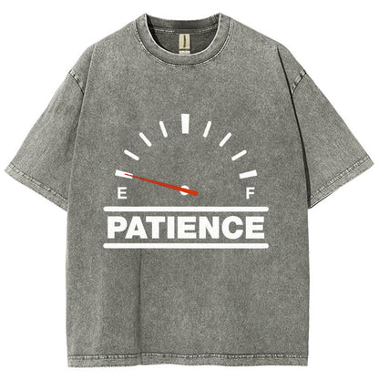 Funny Patience Vintage Distressed T-shirt