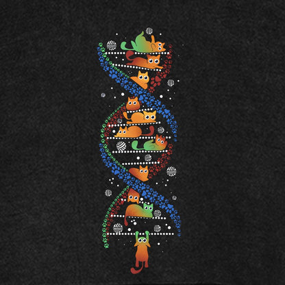 CATS DNA Geeky Vintage Distressed Hoodie