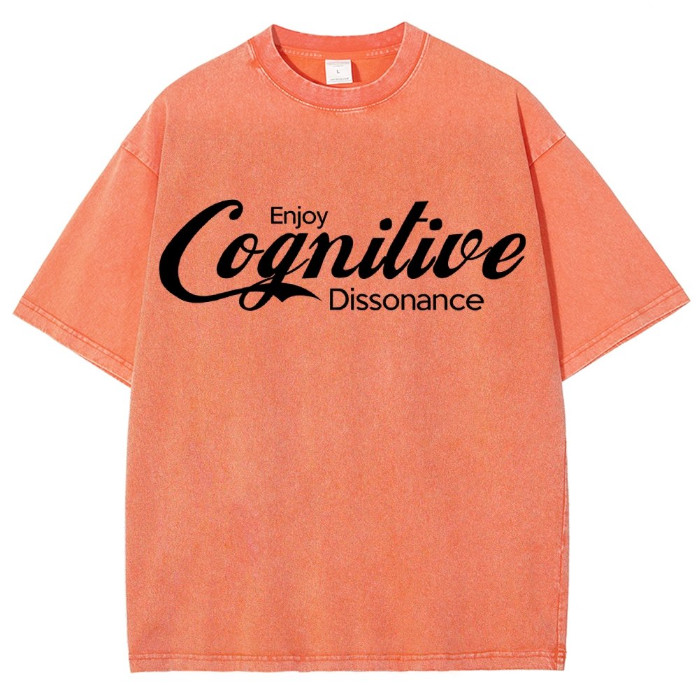 Enjoy Cognitive Dissonance Vintage Distressed T-shirt