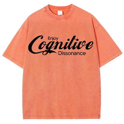 Enjoy Cognitive Dissonance Vintage Distressed T-shirt
