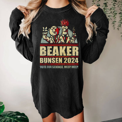 Vote For Science Washed Long Sleeve Tee