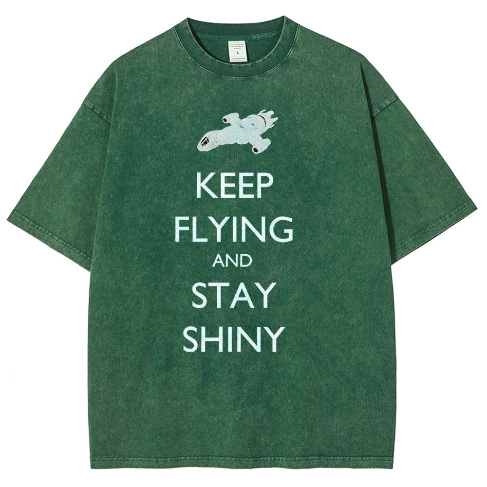Keep Flying And Stay Shiny Vintage Distressed T-shirt
