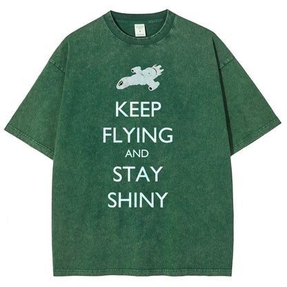 Keep Flying And Stay Shiny Vintage Distressed T-shirt