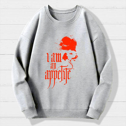 I Am An Appetite Geek Cotton Sweatshirt