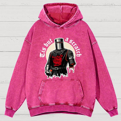 Tis But A Scratch Vintage Distressed Hoodie