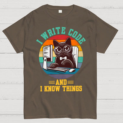 I Write Code And I Know Thing Geek T-Shirt