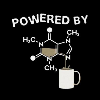 Powered By Caffeine Unisex Geek T-shirt