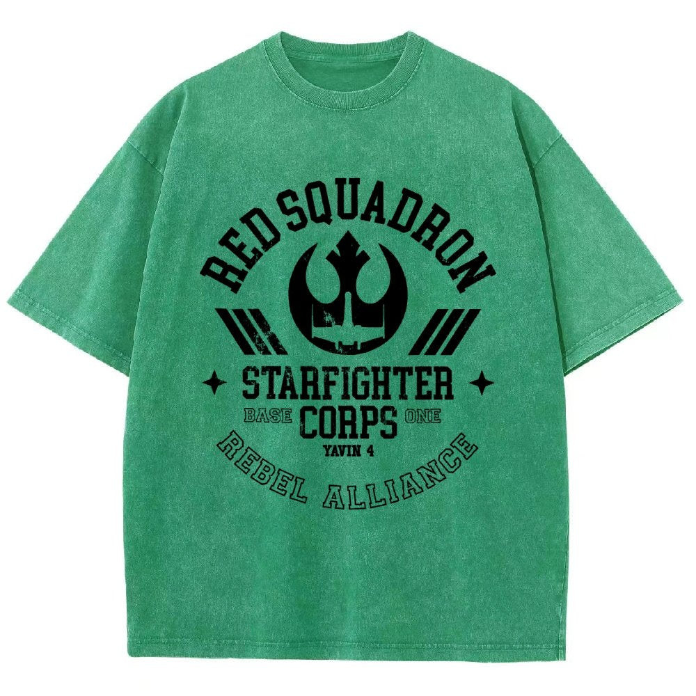 Red Star Squadron Base One Vintage Distressed T-shirt