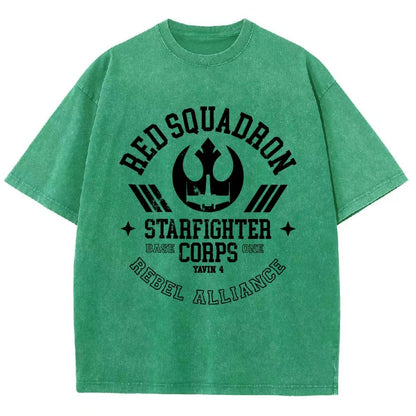 Red Star Squadron Base One Vintage Distressed T-shirt