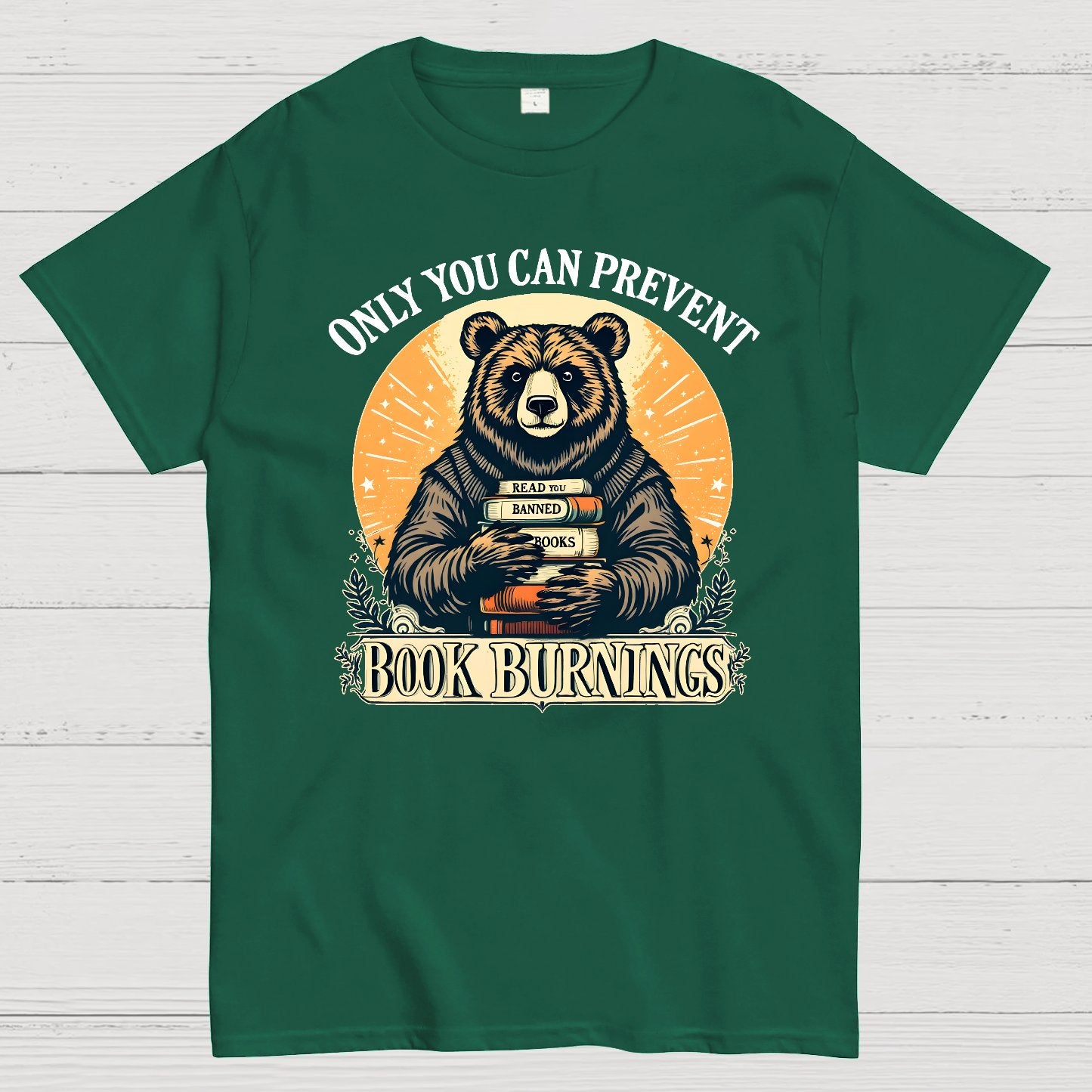 Only You Can Prevent Book Burnings Geek T-Shirt