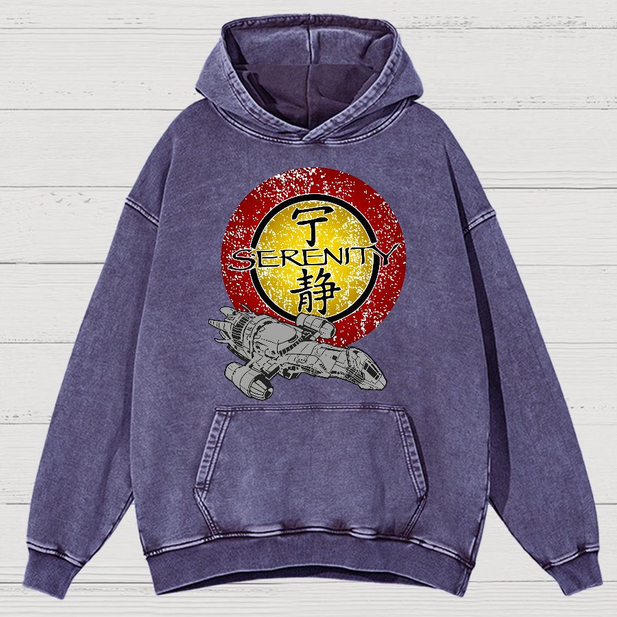 Firefly Starship Vintage Distressed Hoodie