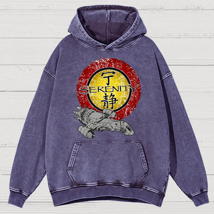 Firefly Starship Vintage Distressed Hoodie