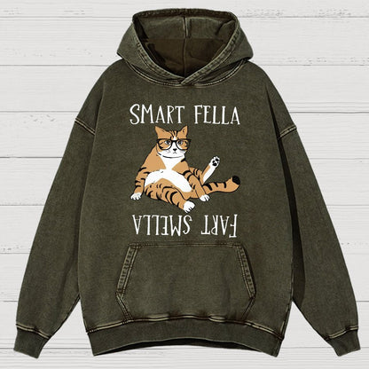Funny Cat Vintage Distressed Hoodie