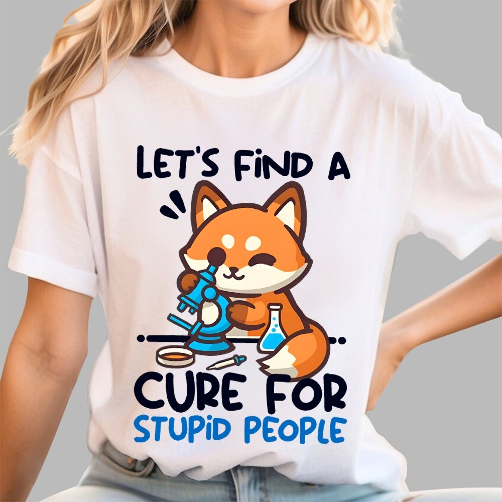 Fox Cure For Stupid People Geek T-Shirt