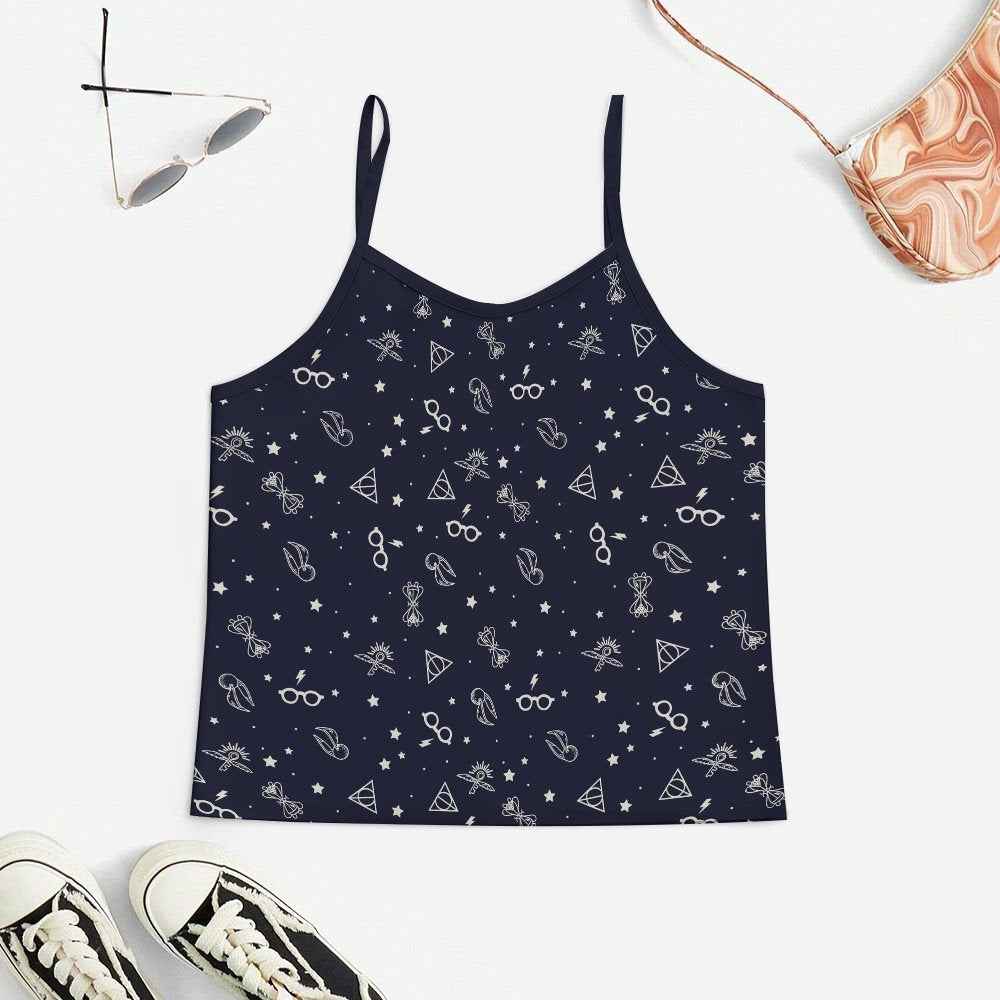 Magic Key Women's Geek Suspender Cami Set