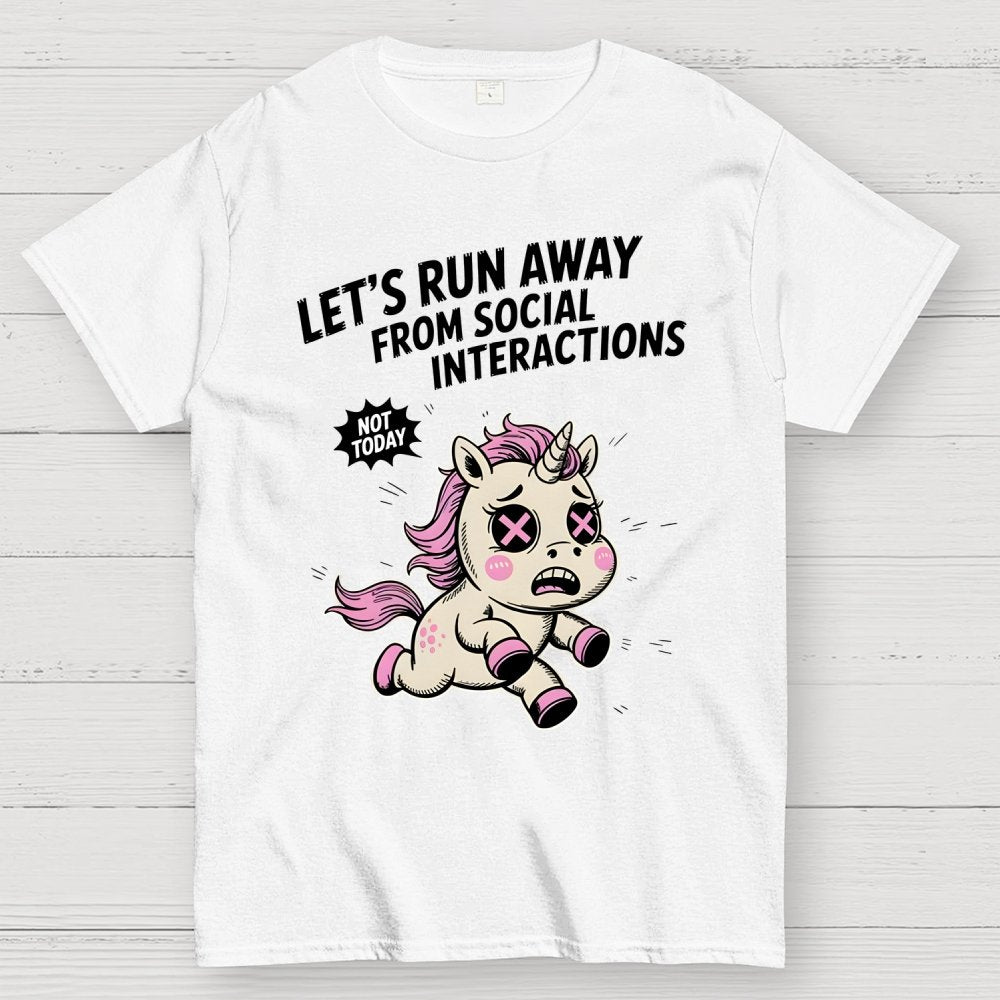 Let's Run Away Geek T-Shirt