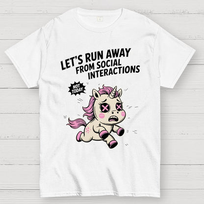 Let's Run Away Geek T-Shirt