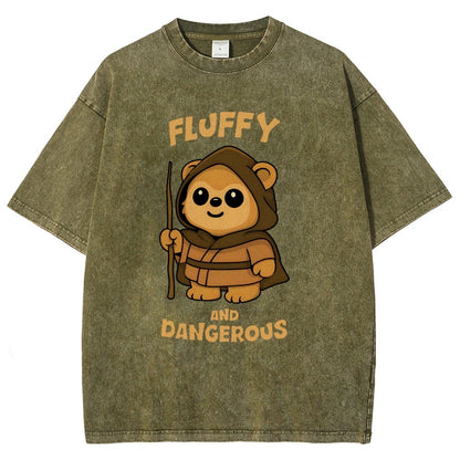Fluffy and Dangerous Vintage Distressed T-shirt