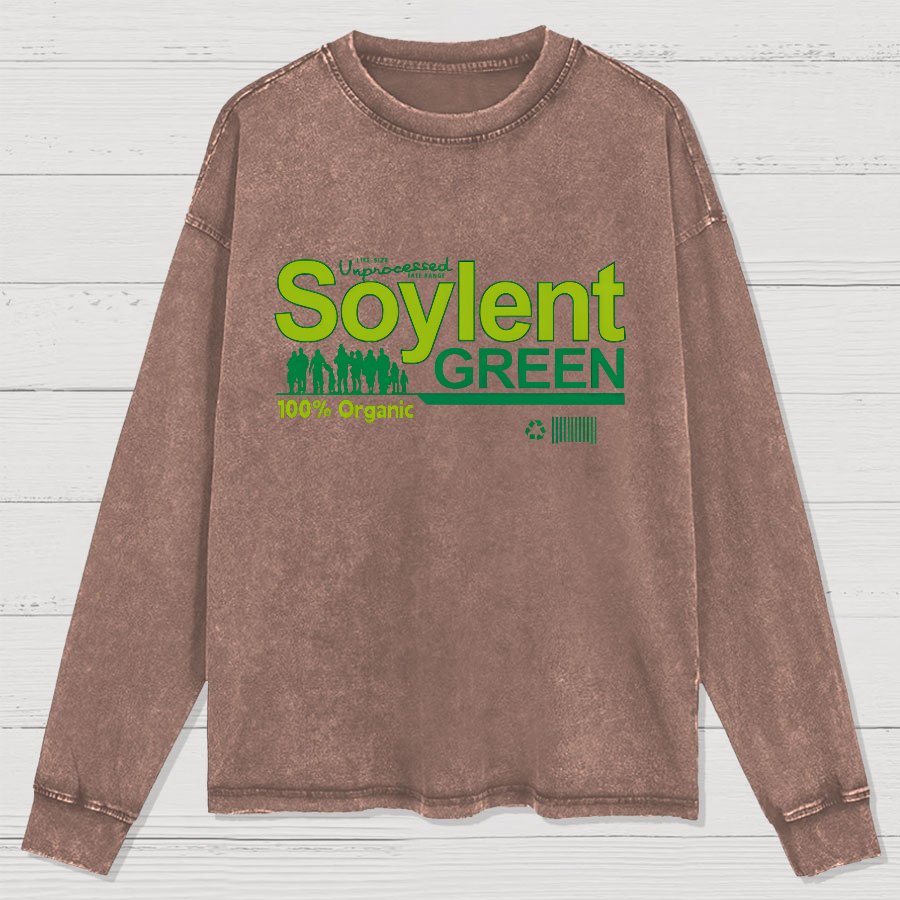 Soylent Green Geeky Washed Long Sleeve Tee