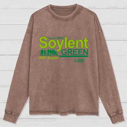 Soylent Green Geeky Washed Long Sleeve Tee