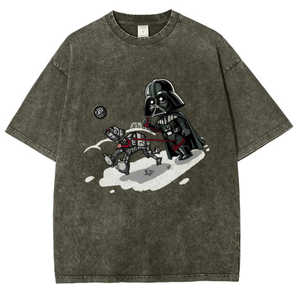 Even villains need to walk their pets Vintage Distressed T-shirt